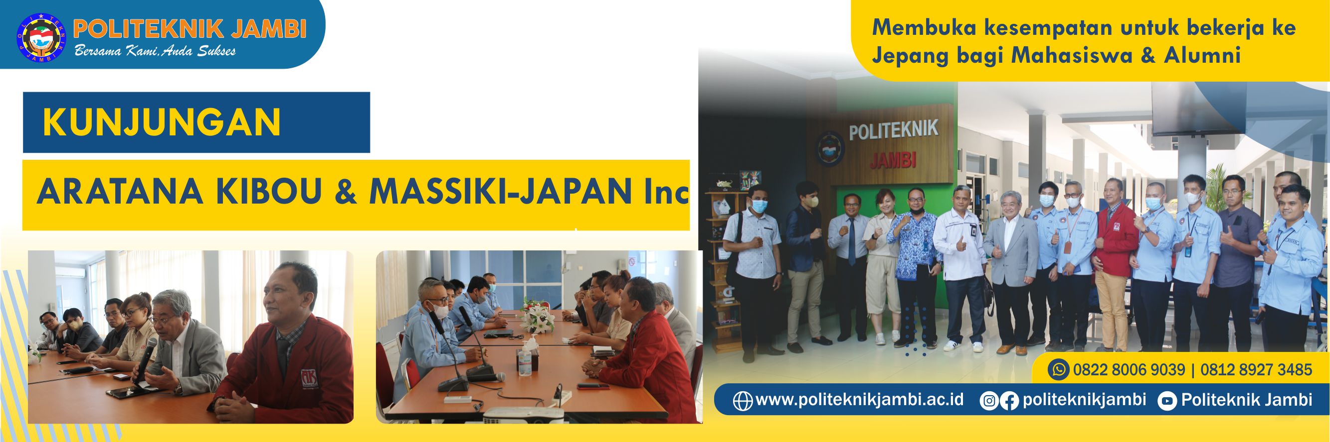 Kunjungan Aratana Kibou Dan Massiki-Japan Inc Ke Politeknik Jambi