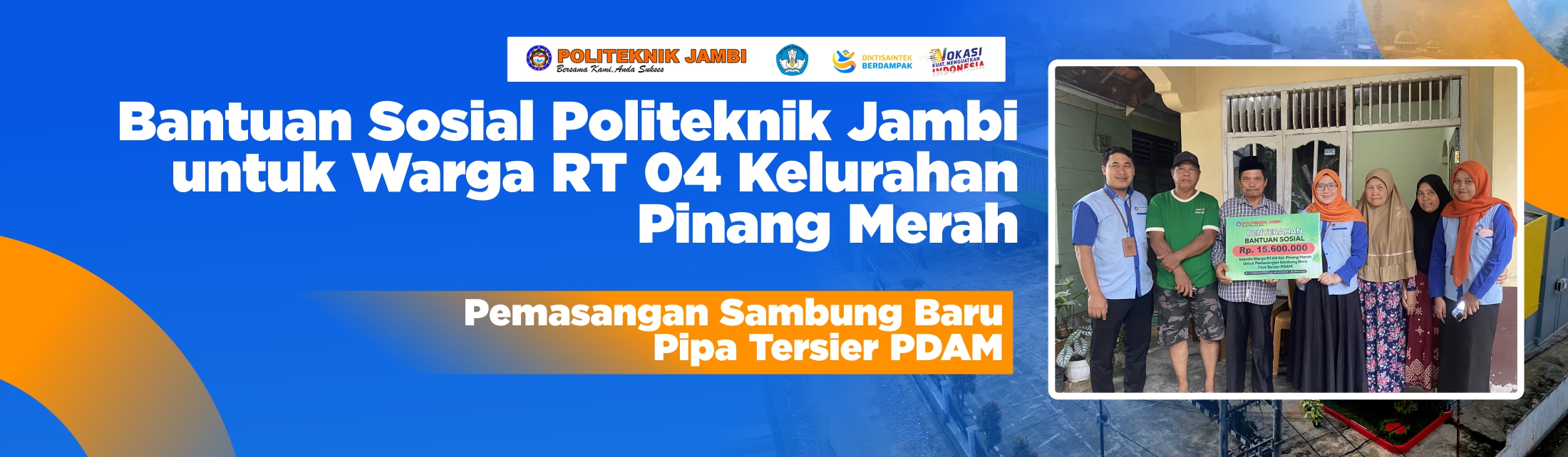 Bantuan Sosial Politeknik Jambi untuk Warga RT 04 Kelurahan Pinang Merah