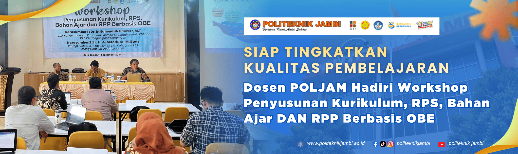 Workshop penyusunan kurikulum, rps, bahan ajar dan rpp berbasis OBE