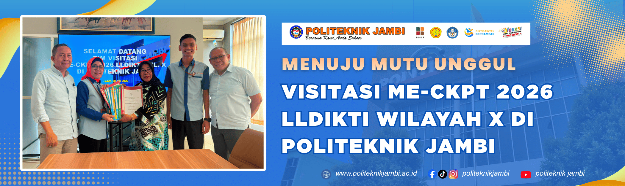 Perkuat Mutu dan Tata Kelola, Politeknik Jambi Terima Kunjungan LLDIKTI Wilayah X