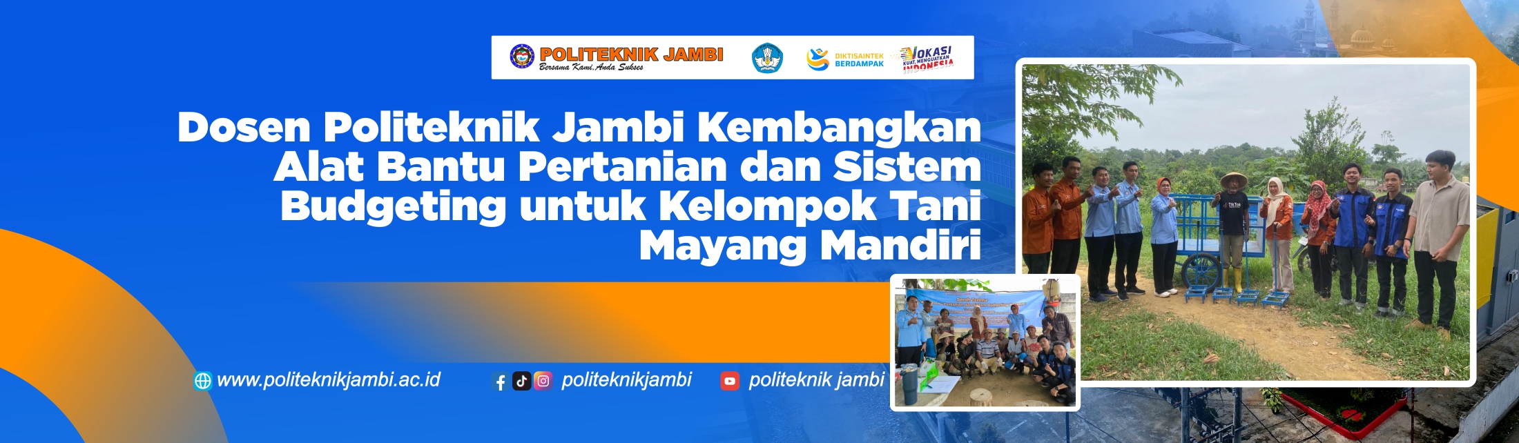 Dosen Politeknik Jambi Kembangkan Alat Bantu Pertanian dan Sistem Budgeting untuk Kelompok Tani Mayang Mandiri